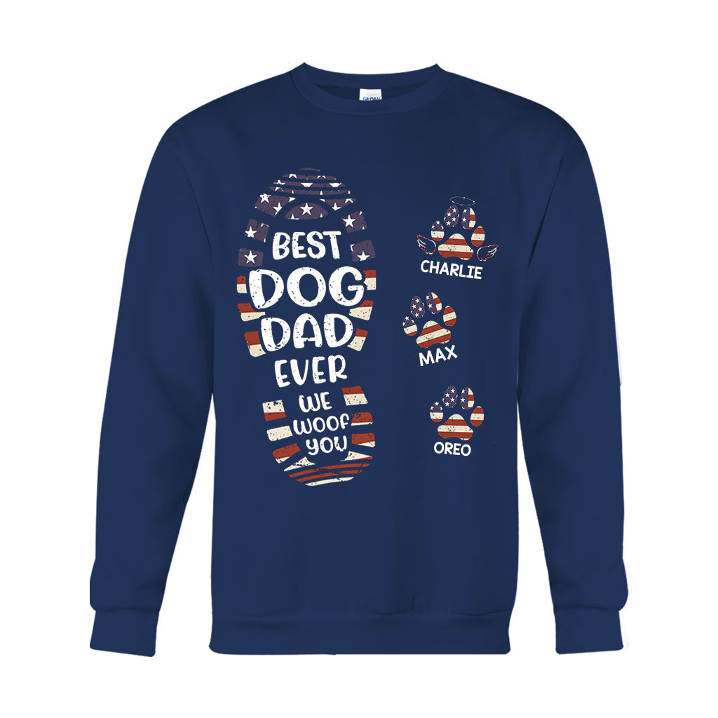 Alles Gute zum Vatertag an den besten Hunde-/Katzenpapa – personalisiertes Vater-T-Shirt und Hoodie