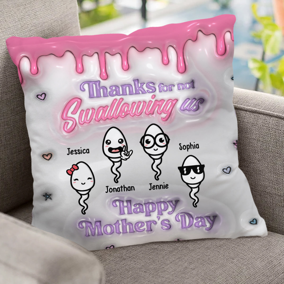 Danke Mama – Personalisiertes Mutterkissen