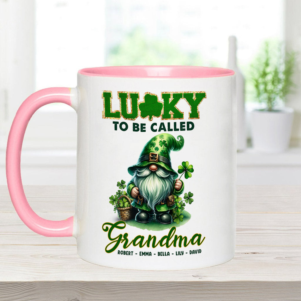 Glücklich, Nana/Mimi genannt zu werden... - Personalisierte Tasse mit Oma-Akzent