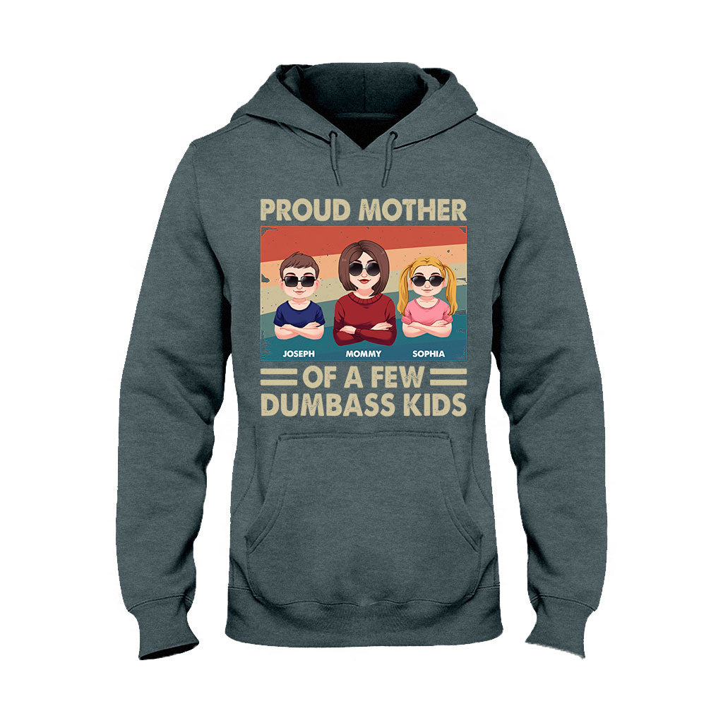 Stolze Mutter mehrerer Kinder – Personalisiertes Mutter-T-Shirt und Hoodie