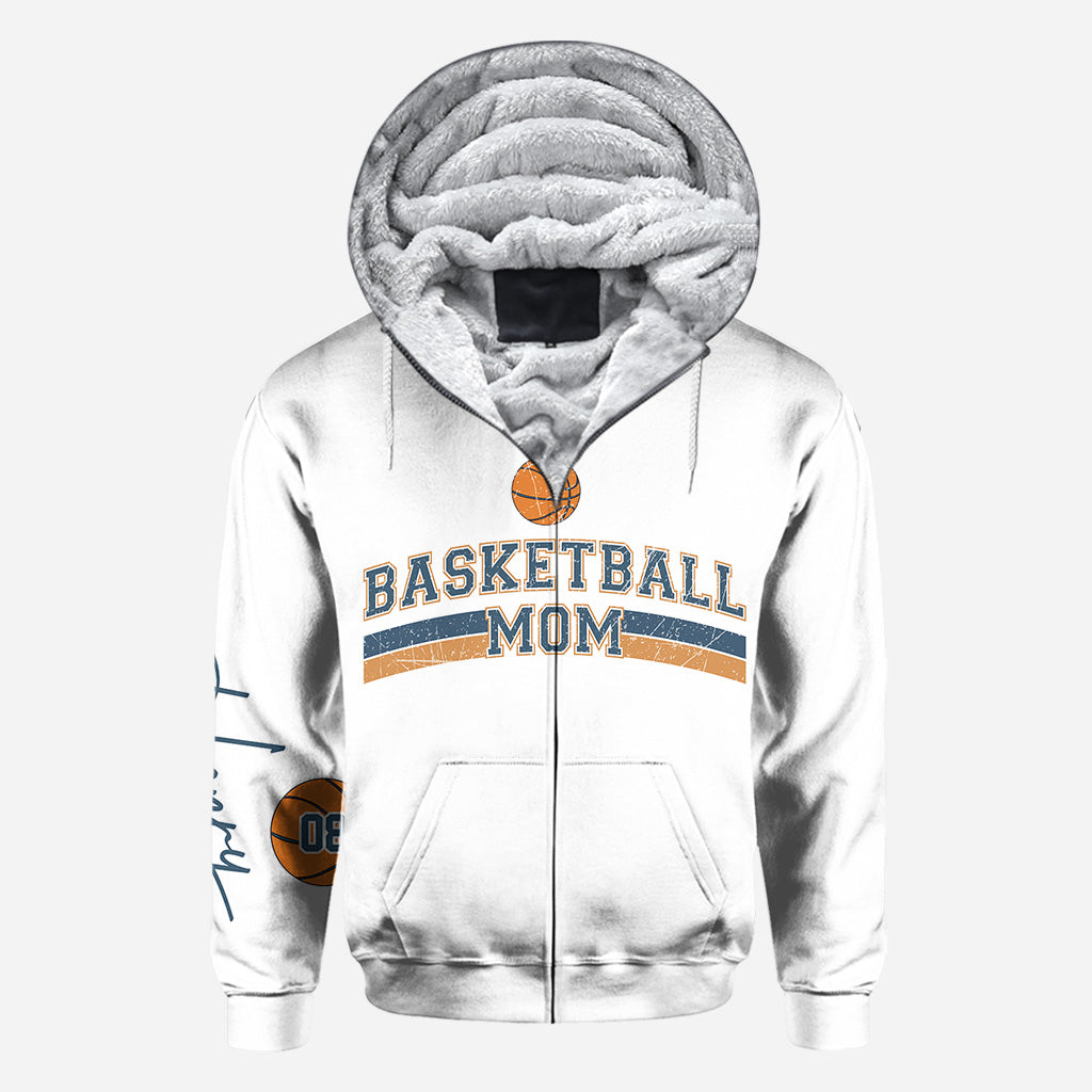 Basketball Mom With Any Kid Name & Number - Personalized Basketball All Over Shirt