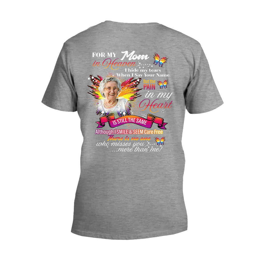 Für meinen/meine Liebste/n im Himmel – Ich verberge meine Tränen, wenn ich deinen Namen nenne – Personalisiertes Gedenk-T-Shirt und Hoodie