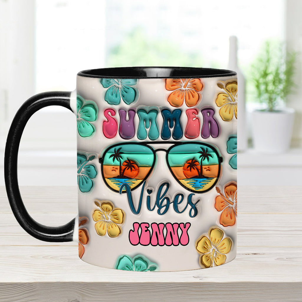 Sommerfeeling aufblasbar – Personalisierte Tasse für Meeresliebhaber