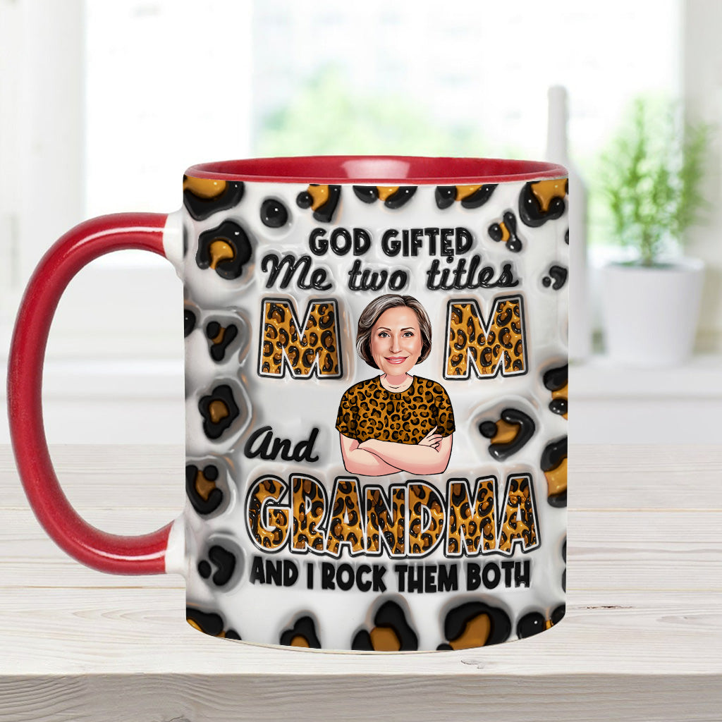 Gott schenkte mir zwei Titel – Personalisierte Tasse mit Oma-Akzent