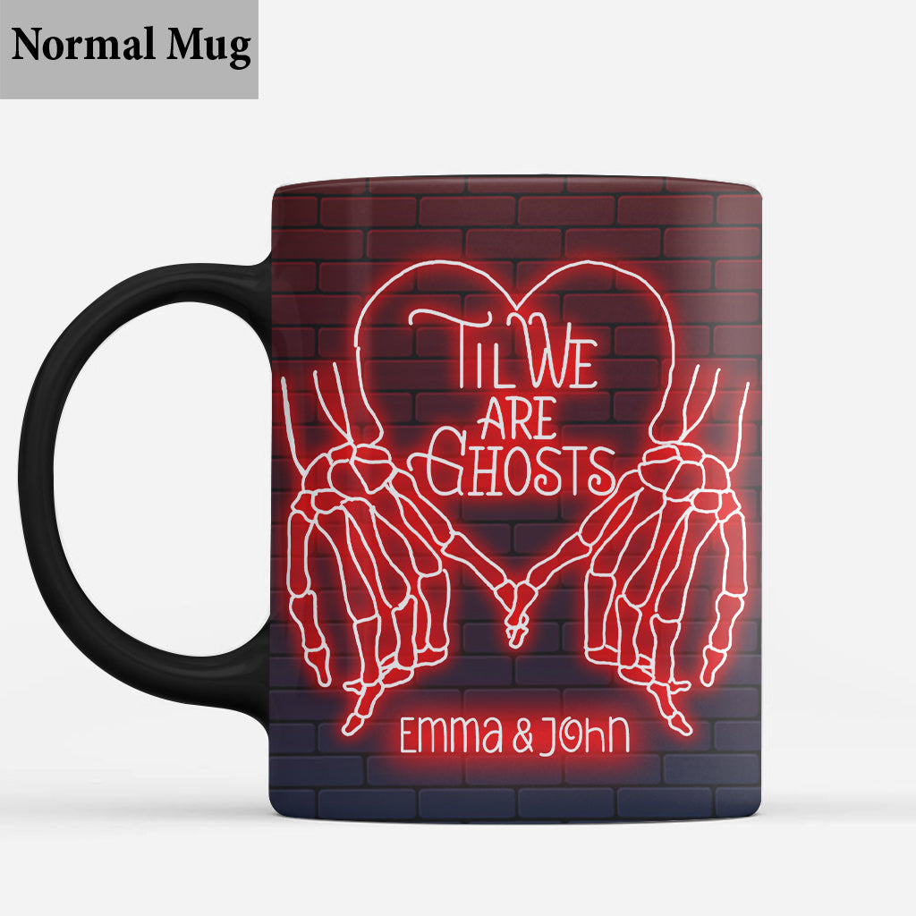 Bis wir Geister sind – Personalisierte Tasse für Paare