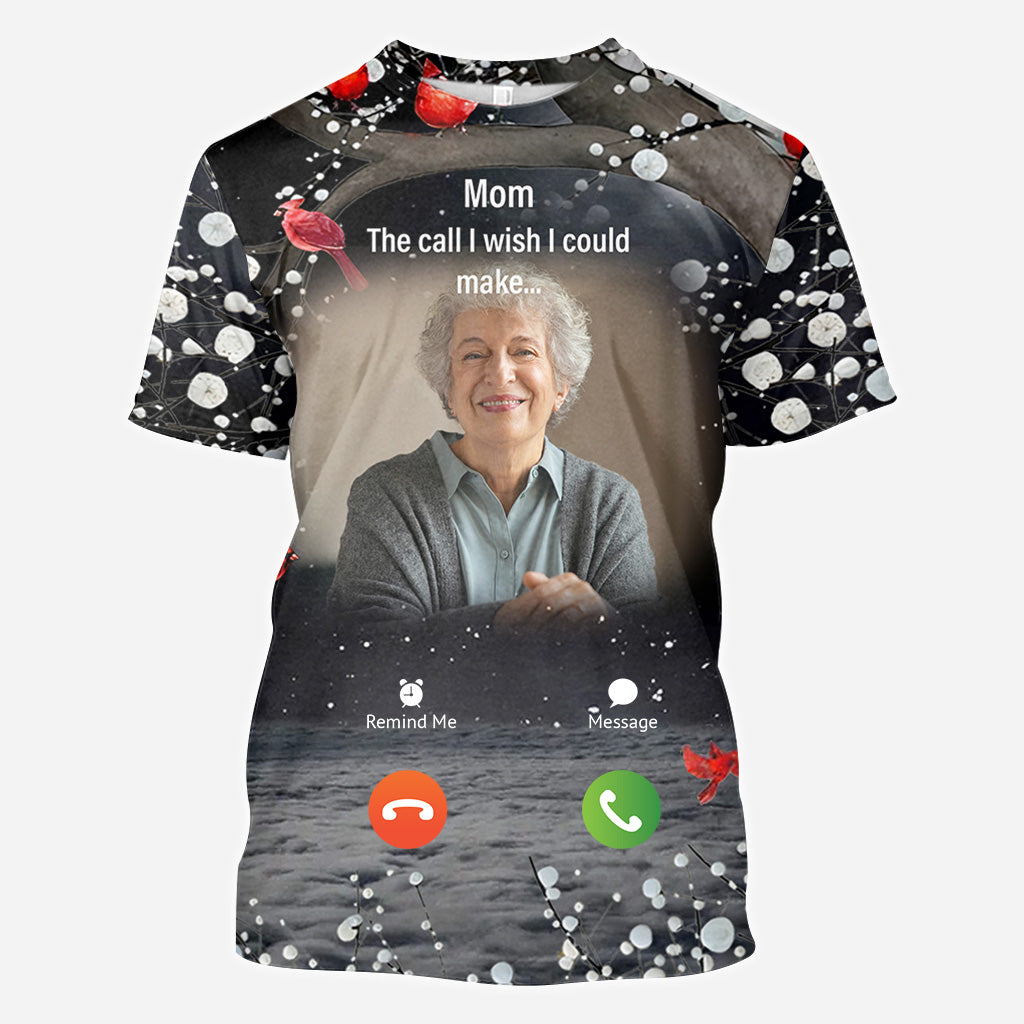 Jeder beliebige Titel – Der Anruf, den ich gerne tätigen würde – personalisiertes Gedenk-T-Shirt
