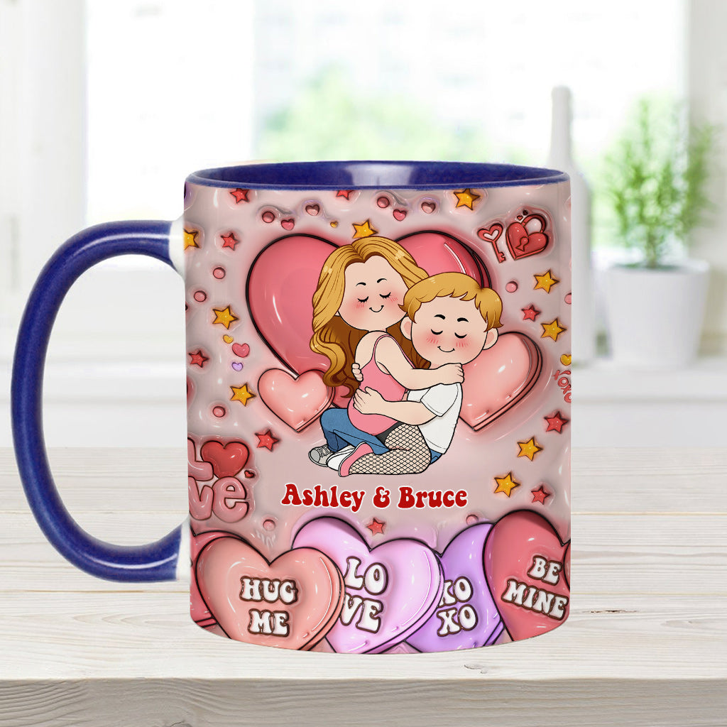 Ich liebe dich – Personalisierte Tasse für Paare