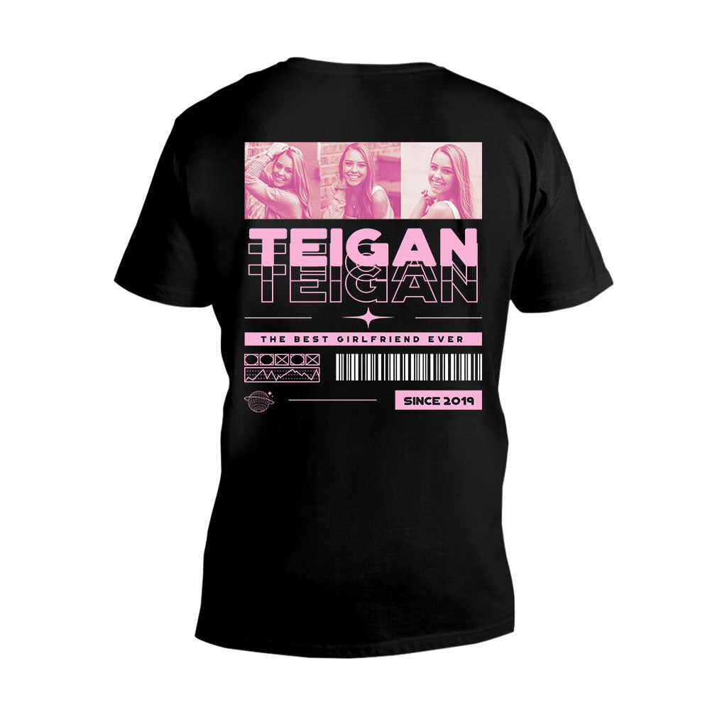Meine Freundin – Personalisiertes Partner-T-Shirt und Hoodie