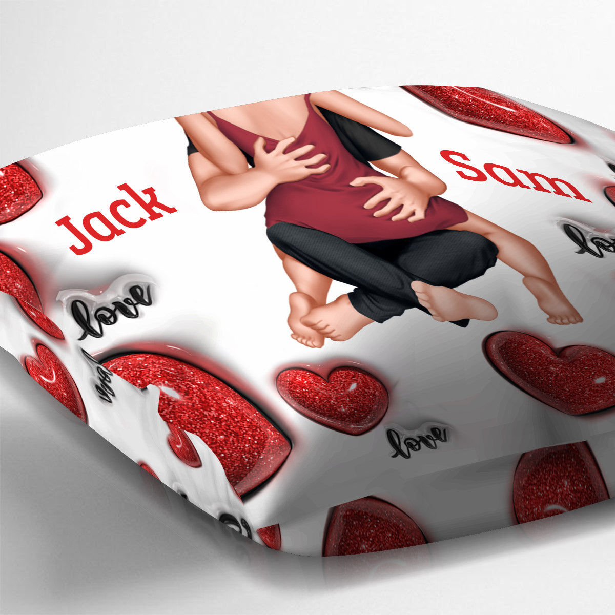 Jeden Tag Ich liebe dich – Personalisiertes Pärchenkissen