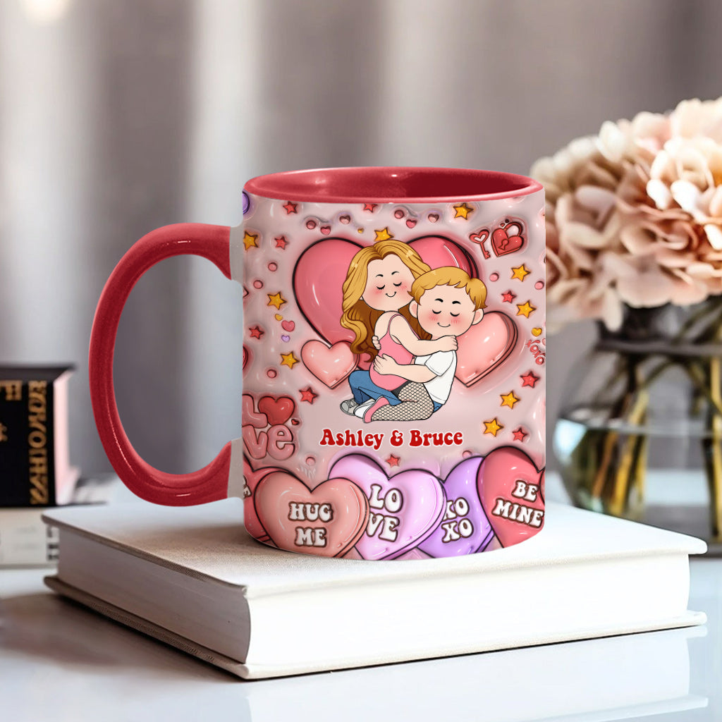 Ich liebe dich – Personalisierte Tasse für Paare