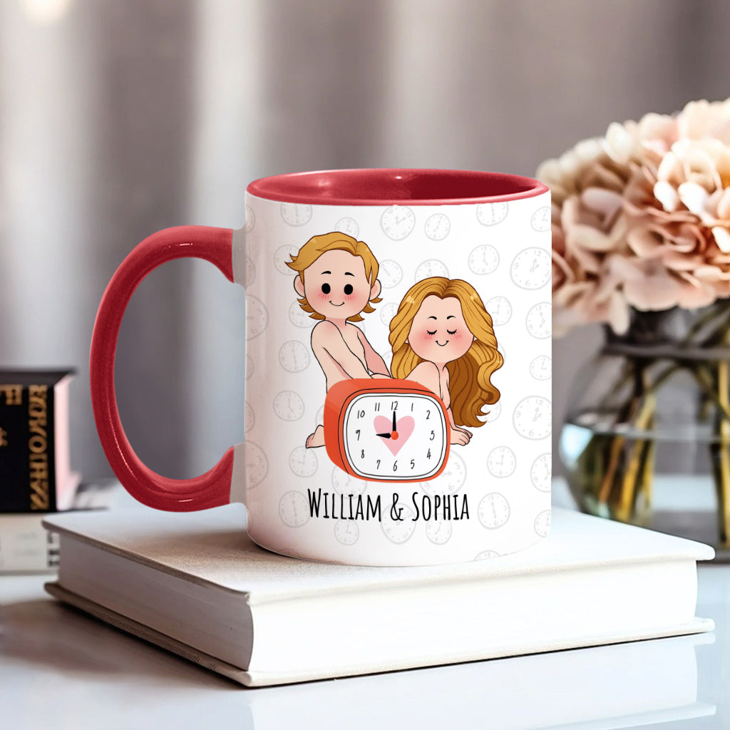 Für dich würde ich bis nach 21 Uhr aufbleiben – Personalisierte Tasse für Paare