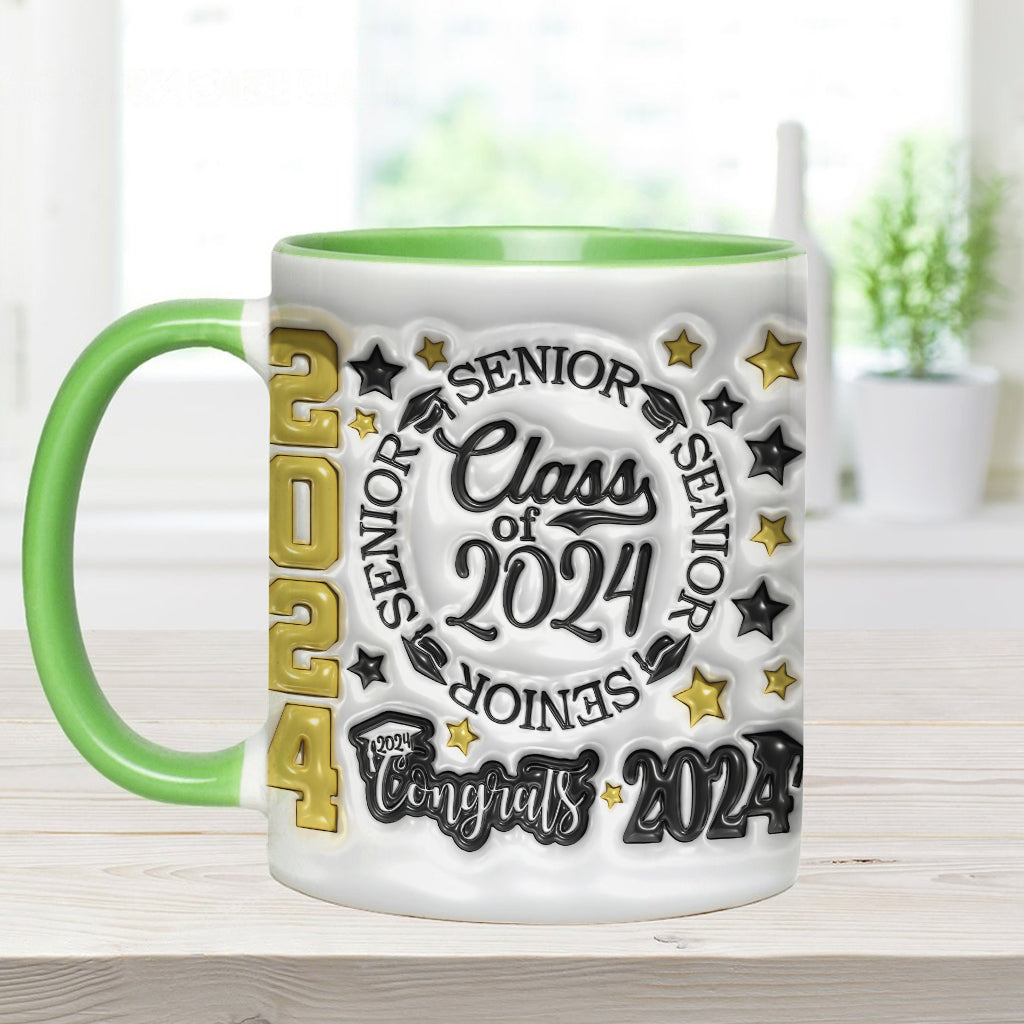 Abschlussjahrgang 2024 – Personalisierte Tasse mit Abschlussakzent