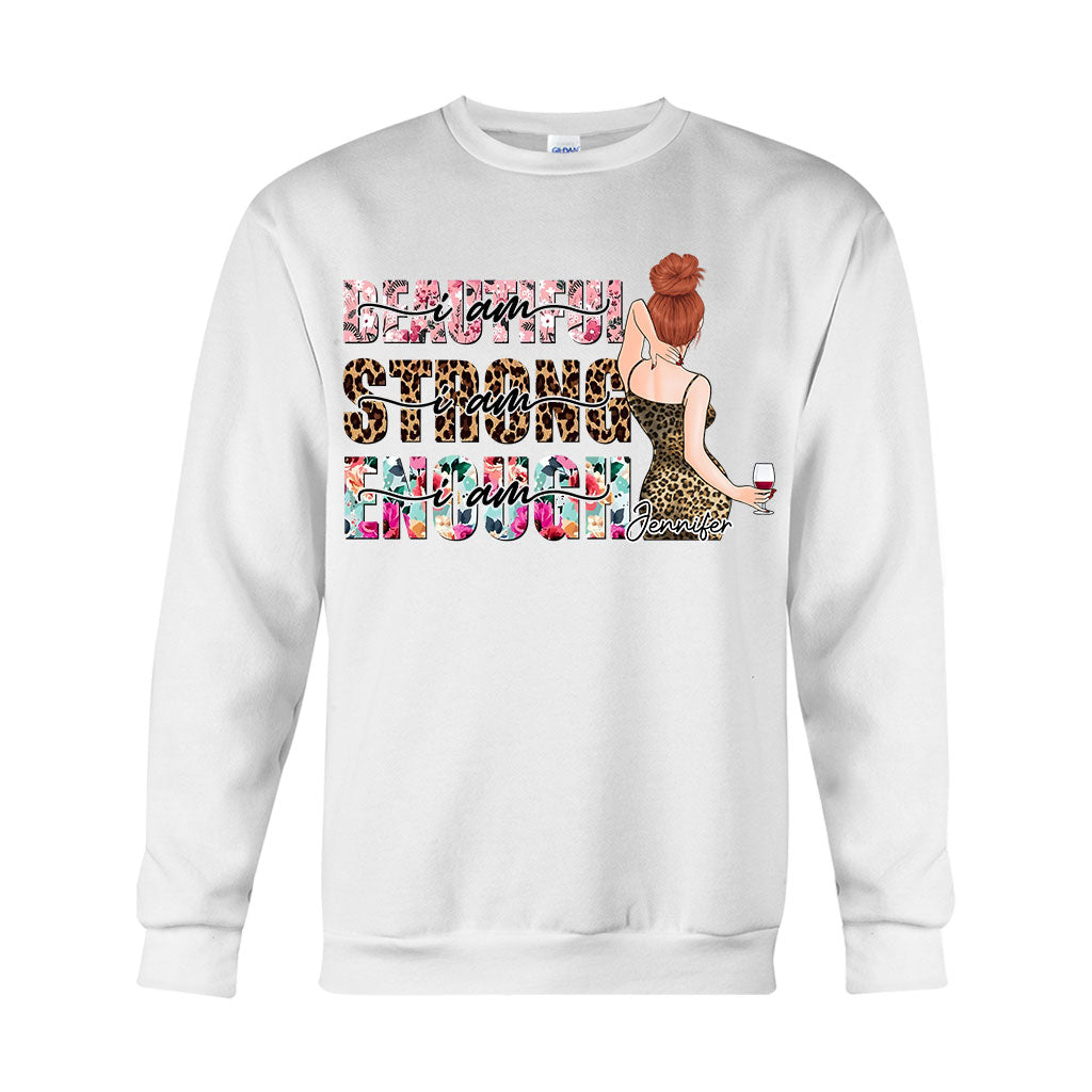 Positive Affirmationen zur Selbstliebe – Personalisiertes T-Shirt und Hoodie