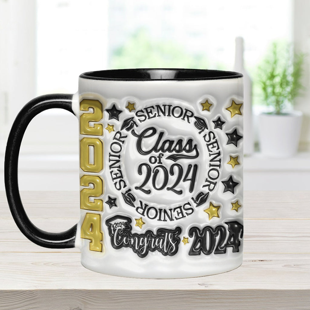 Abschlussjahrgang 2024 – Personalisierte Tasse mit Abschlussakzent