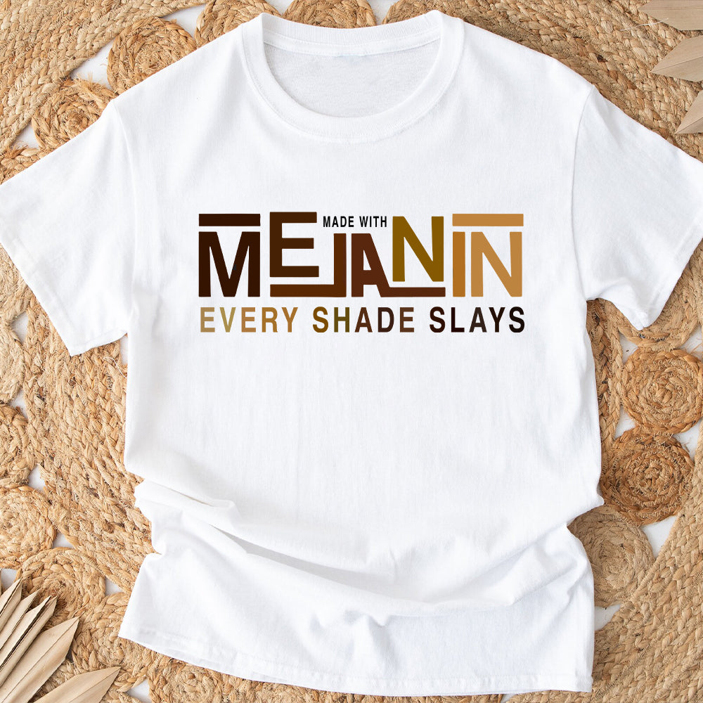 Hergestellt mit Melanin – T-Shirt und Hoodie für Afroamerikaner