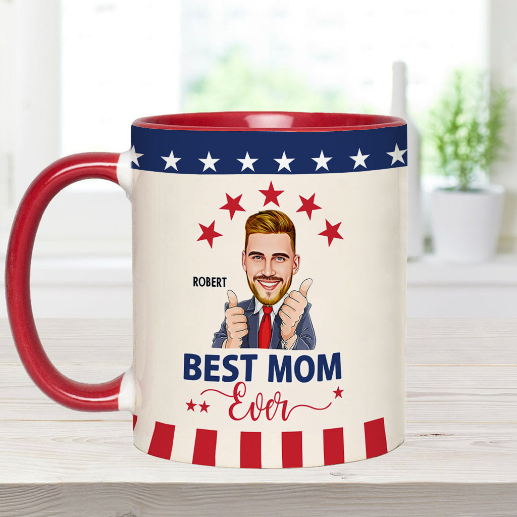 Best Mom Ever - Personalized Accent Mug