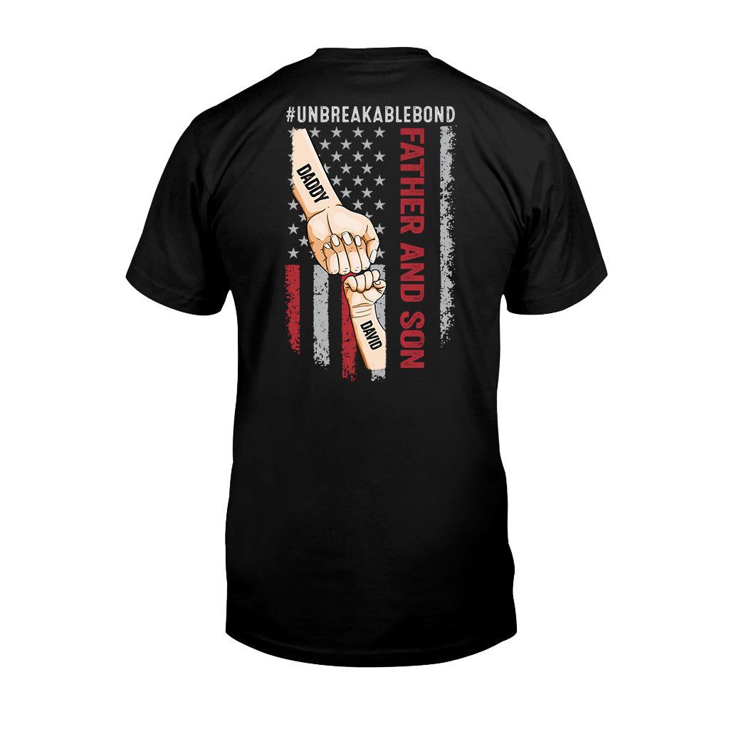 Unzerbrechliches Vater-Sohn-Band – Personalisiertes Vater-T-Shirt und Hoodie