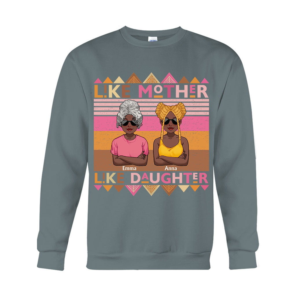 Wie die Mutter, so die Tochter – Personalisiertes T-Shirt und Hoodie für Afroamerikanerinnen