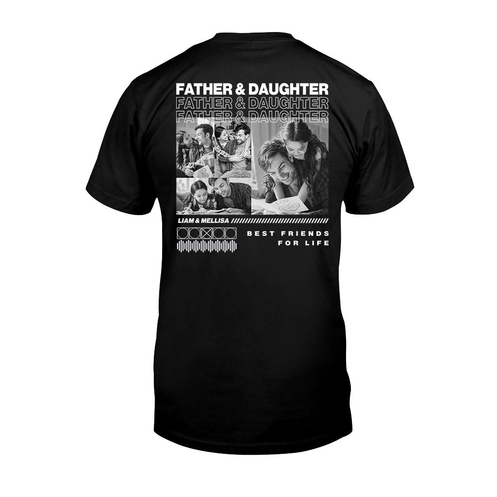 Vater und Sohn, beste Freunde – personalisiertes Vater-T-Shirt und Hoodie