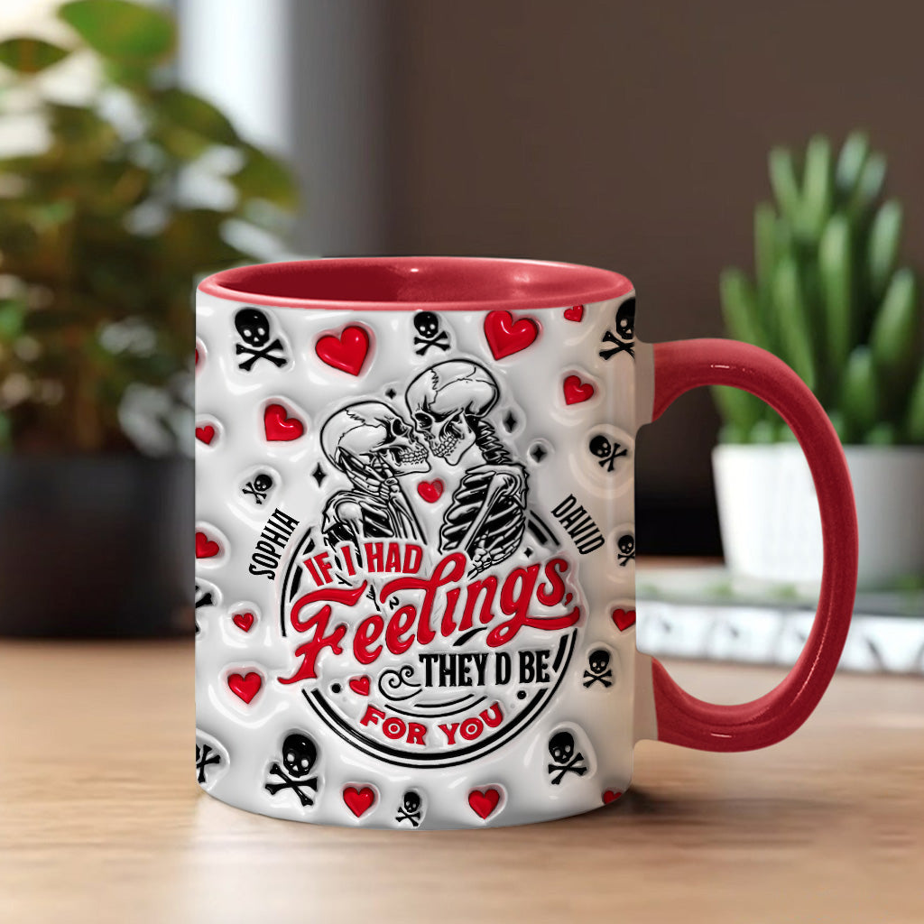 Wenn ich Gefühle hätte, wären sie für dich – Personalisierte Tasse für Paare
