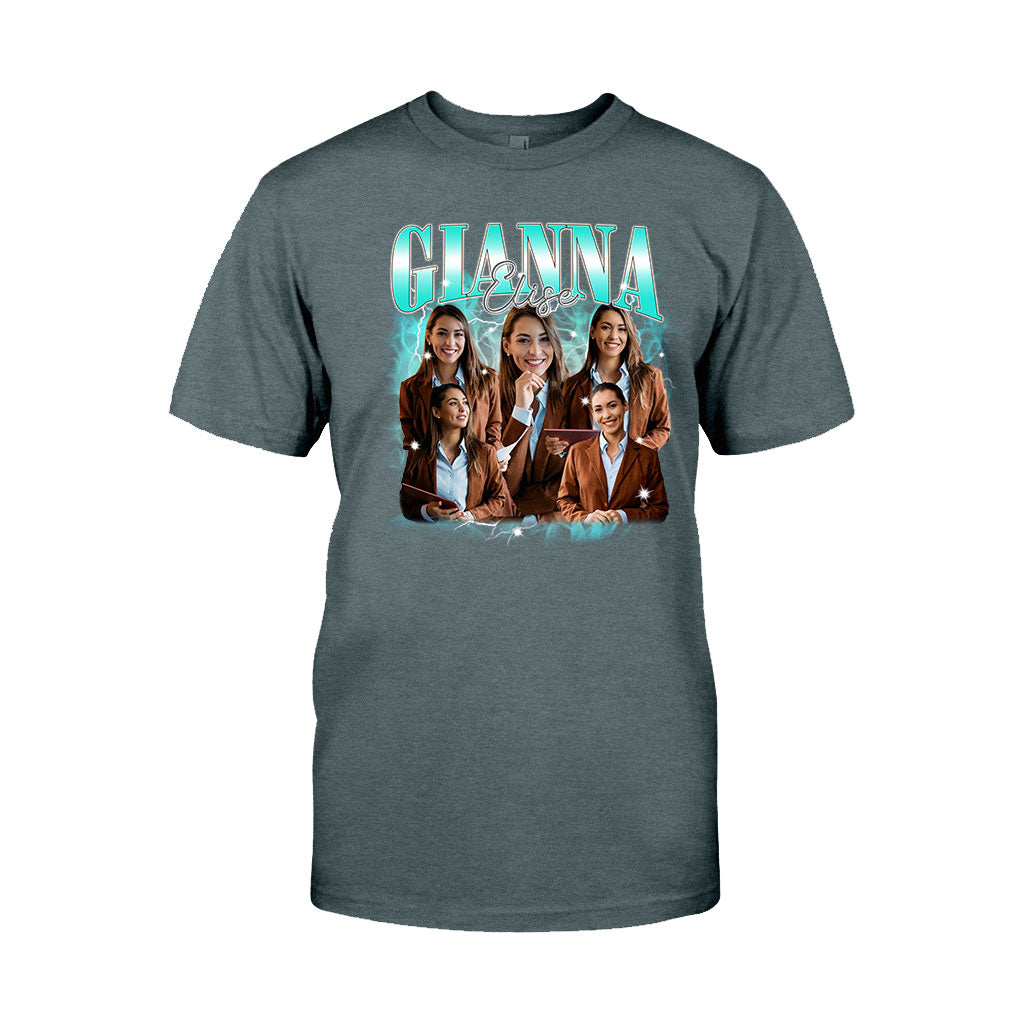 Individueller Text und Fotos – das perfekte Geschenk für jeden Anlass – personalisiertes T-Shirt und Hoodie