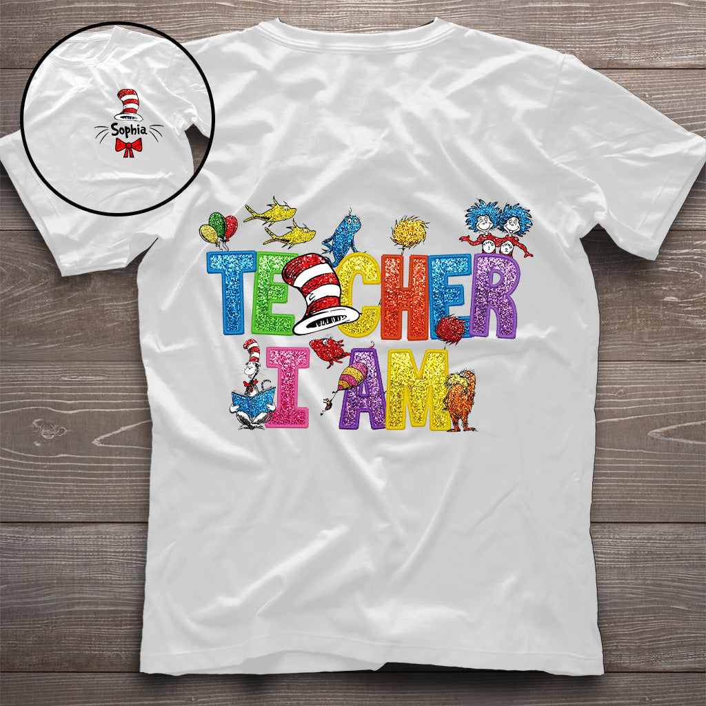 Ich bin Lehrer – Personalisiertes Dr. Seuss T-Shirt und Hoodie