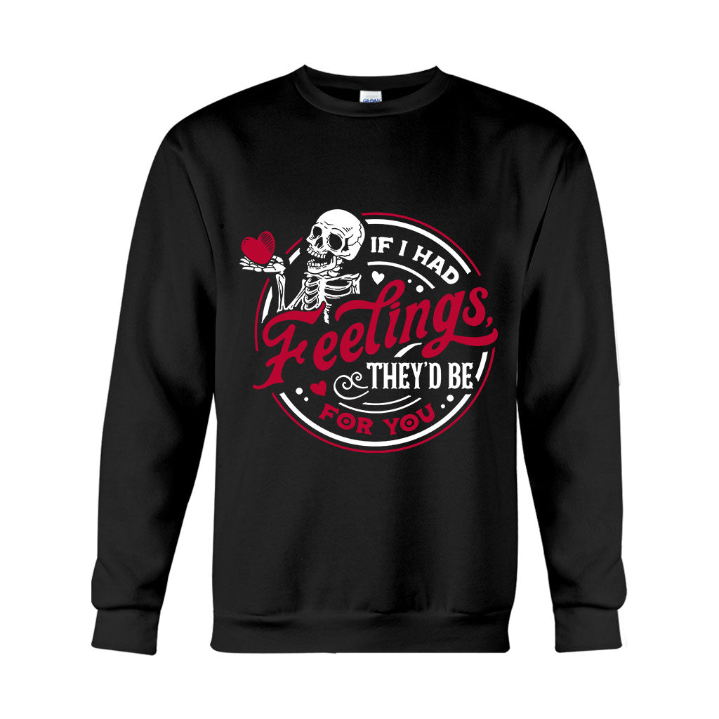 Wenn ich Gefühle für dich hätte – Partner-T-Shirt und Hoodie