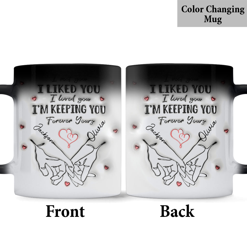 Für immer dein – Personalisierte Tasse für Paare