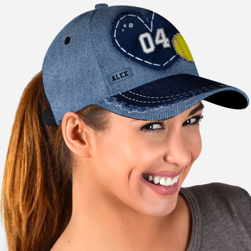Softball Mom - Personalized Softball Classic Cap