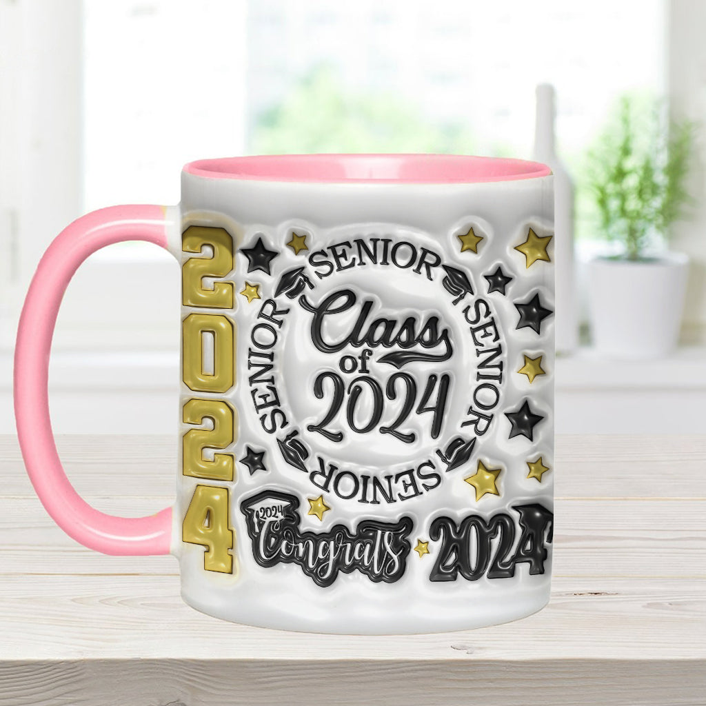 Abschlussjahrgang 2024 – Personalisierte Tasse mit Abschlussakzent