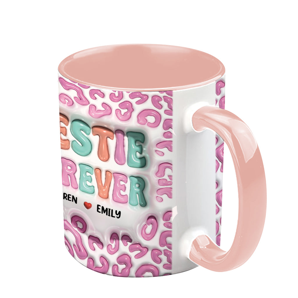 Für immer beste Freundin - Personalisierte Tasse mit dem Aufdruck „Bestie“