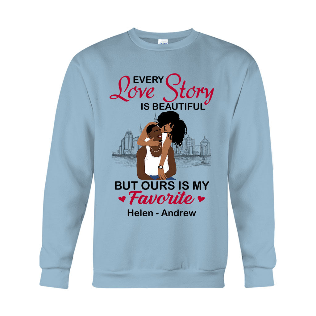 Our Story Is My Favorite - Personalized African American T-shirt And Hoodie