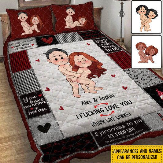 Ich liebe dich – Personalisiertes Bettwäscheset für Paare