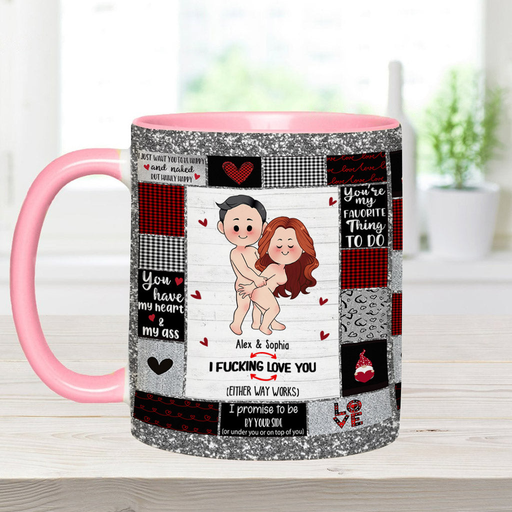 Ich liebe dich – Personalisierte Tasse für Paare