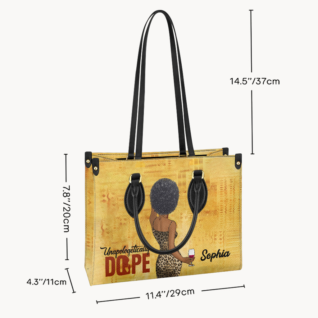 Unverhohlen cool – personalisierte Handtasche aus afroamerikanischem Leder