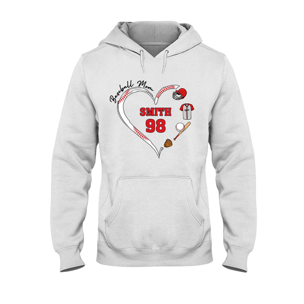 Baseball-Mama – Personalisiertes Baseball-T-Shirt und Hoodie