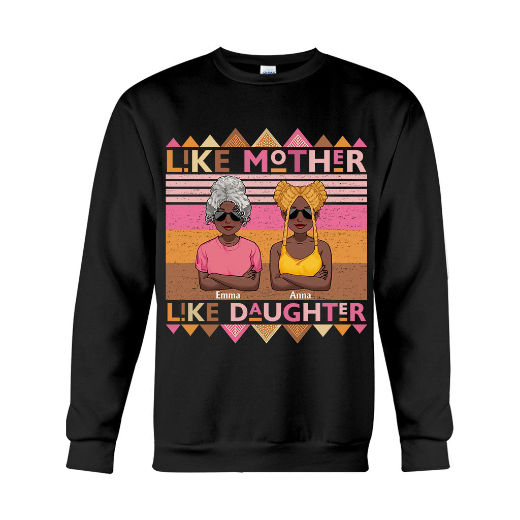 Wie die Mutter, so die Tochter – Personalisiertes T-Shirt und Hoodie für Afroamerikanerinnen