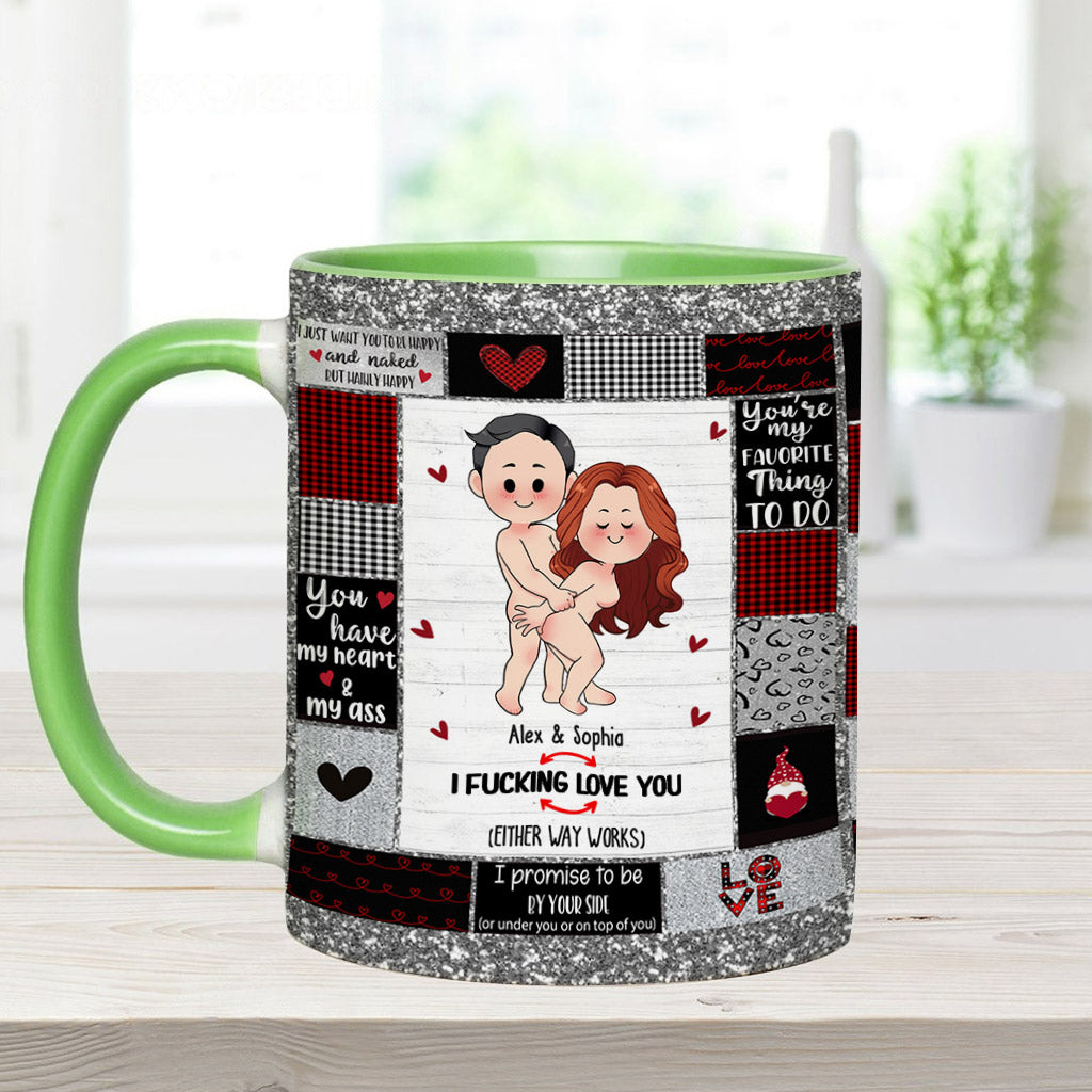 Ich liebe dich – Personalisierte Tasse für Paare