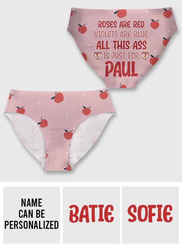 Customized Women's Briefs - Personalized Couple Women's Briefs