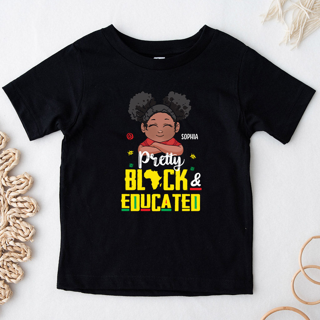 Hübsch, schwarz und gebildet – personalisiertes T-Shirt und Hoodie für Afroamerikanerinnen