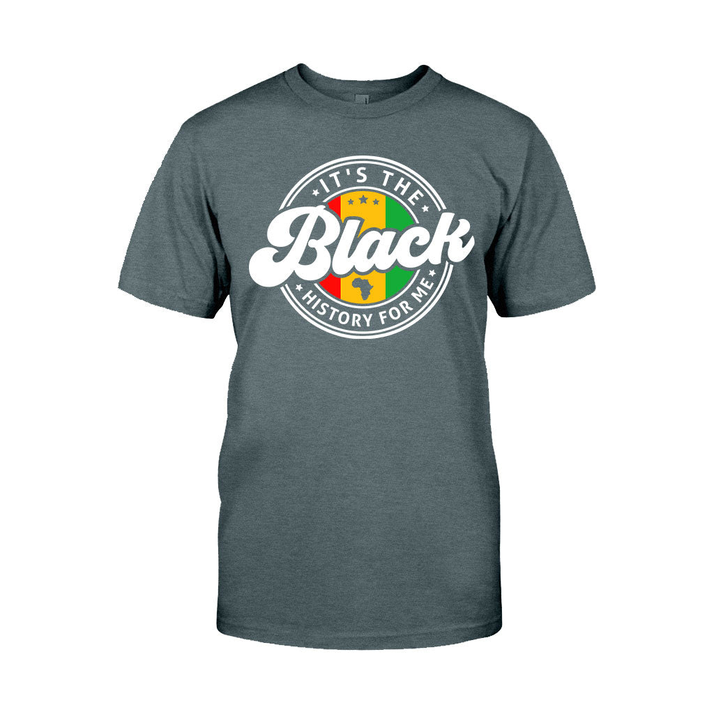 „It's The Black History For Me“ – personalisiertes T-Shirt und Hoodie für Afroamerikaner