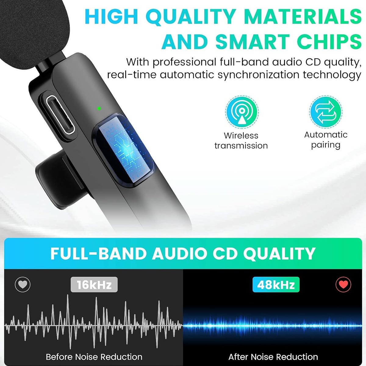 Kabelloses Mikrofon für iPhone und iPad