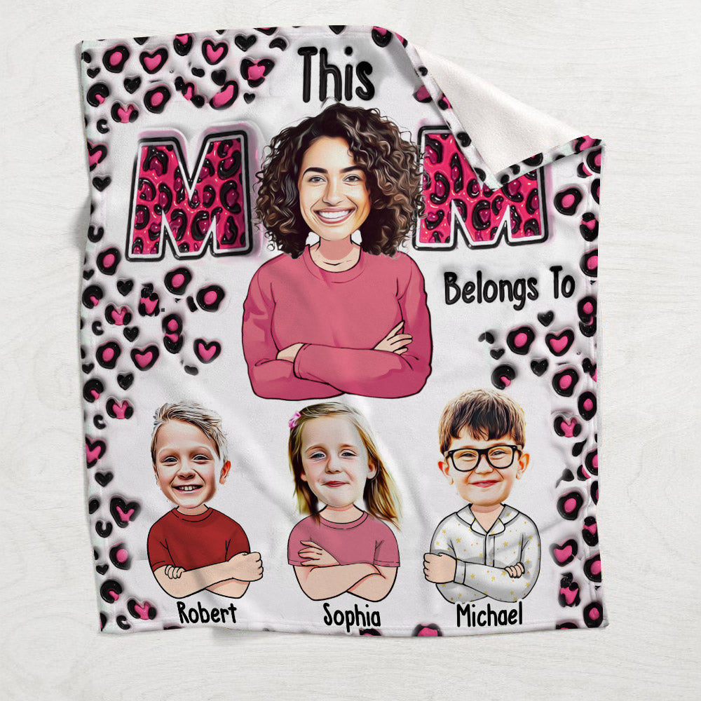 Diese Mama gehört - Personalisierte Mutterdecke