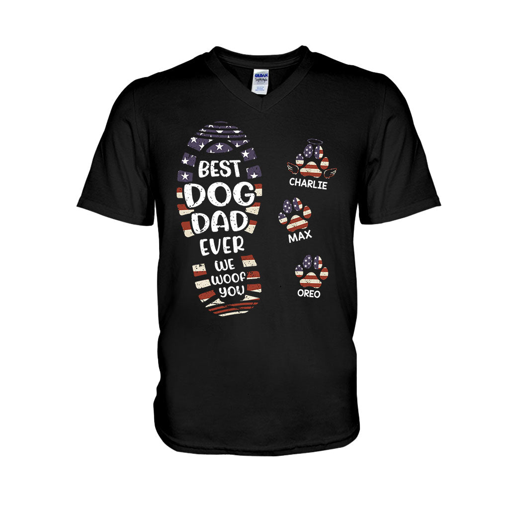 Alles Gute zum Vatertag an den besten Hunde-/Katzenpapa – personalisiertes Vater-T-Shirt und Hoodie