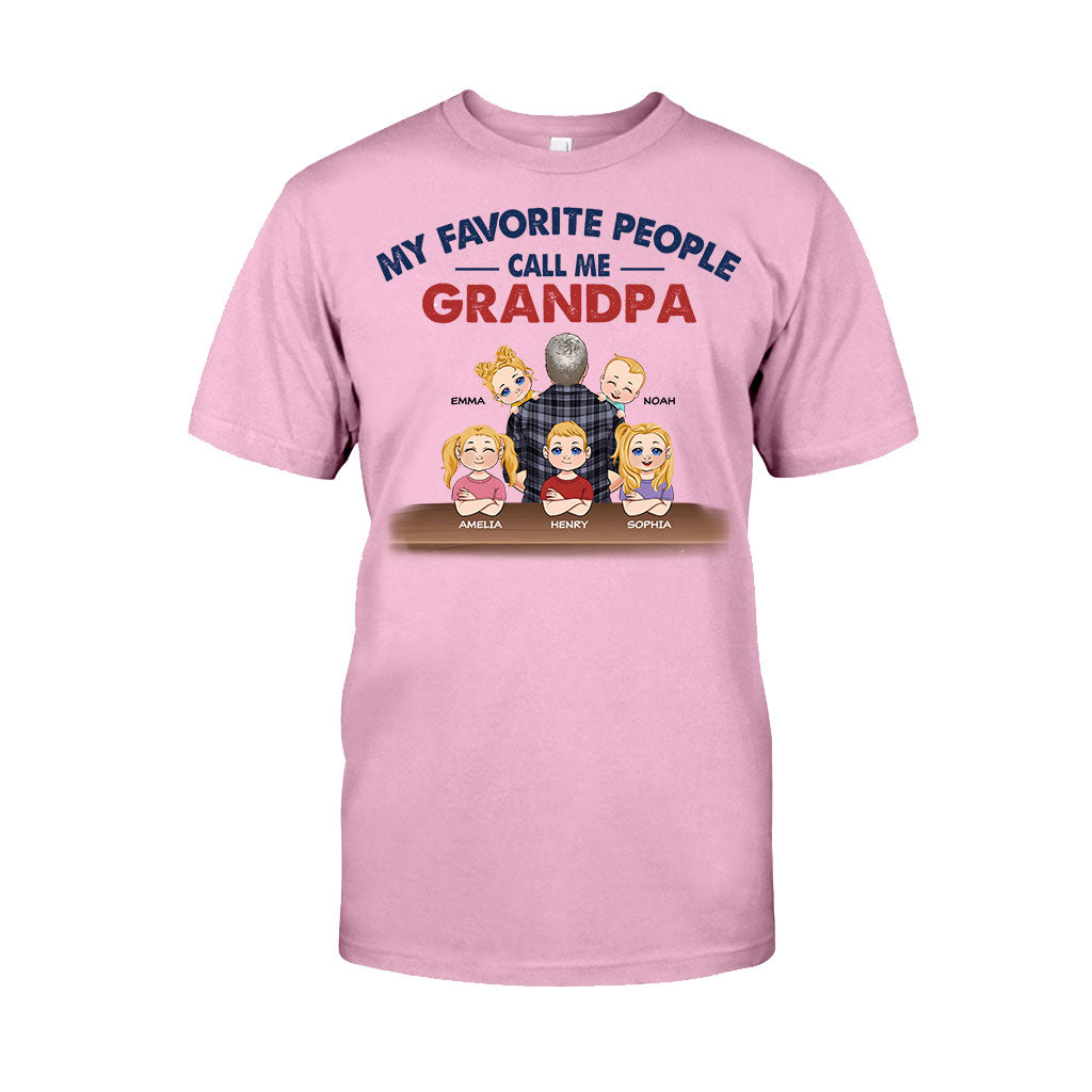Meine Lieblingsmenschen nennen mich Opa – Personalisiertes Vater-T-Shirt und Hoodie