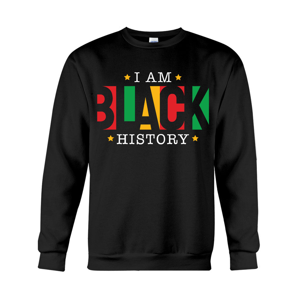 I Am Black History - Personalized African American T-shirt And Hoodie