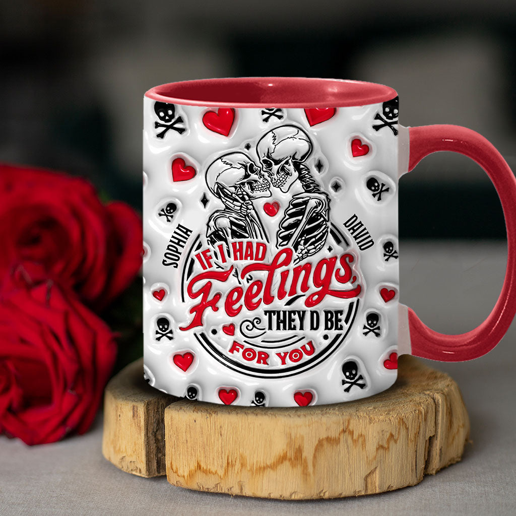 Wenn ich Gefühle hätte, wären sie für dich – Personalisierte Tasse für Paare