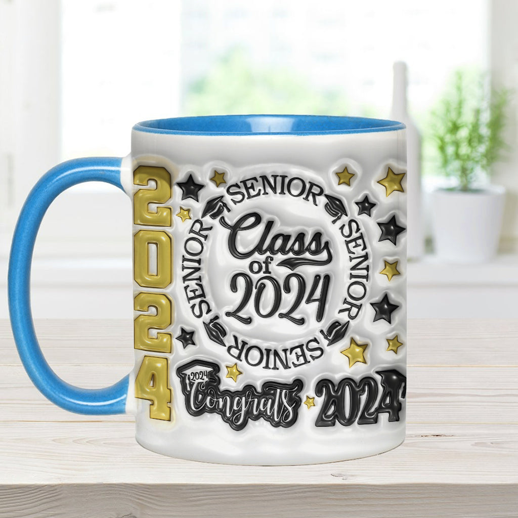 Abschlussjahrgang 2024 – Personalisierte Tasse mit Abschlussakzent