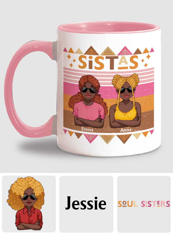 Black Girl Magic - Personalized African American Accent Mug