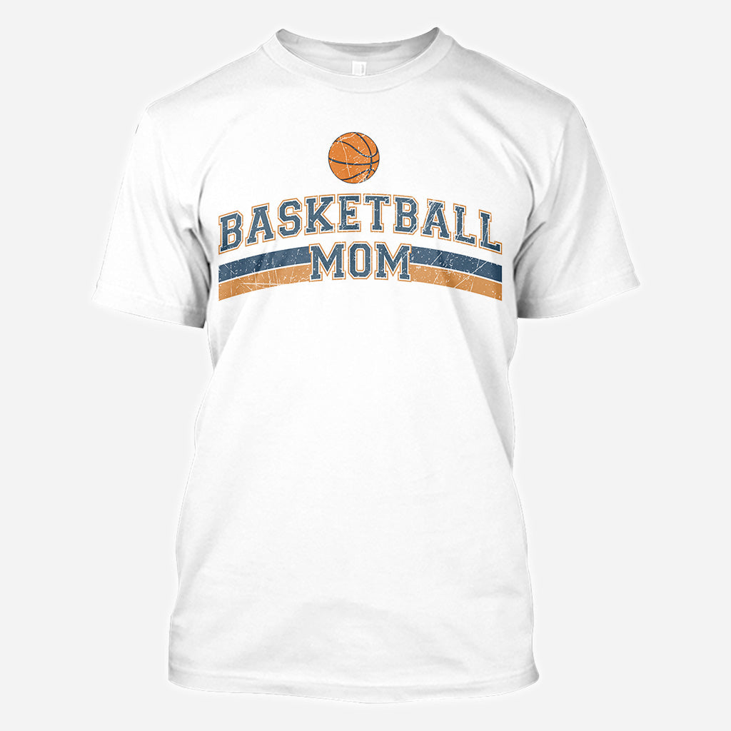 Basketball Mom With Any Kid Name & Number - Personalized Basketball All Over Shirt